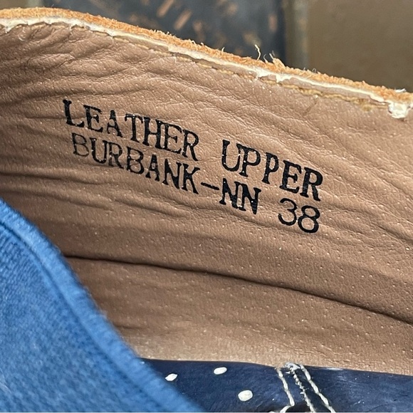 L'ATISTE Women's Navy Blue Leather Shoes size EU 38. US 7.5/8. See condition. - Picture 10 of 13